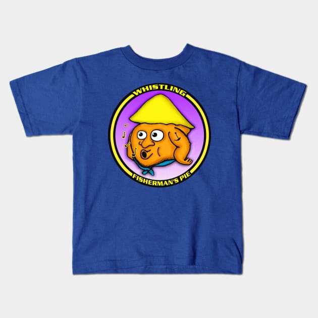 WHISTLING FISHERMAN'S PIE Kids T-Shirt by BEAVERNIGHT